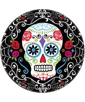 Day Of The Dead 10.5 Round Lunch Plate (18)