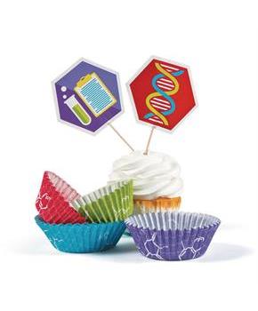 Science Party Cupcake Wrappers (50 sets)