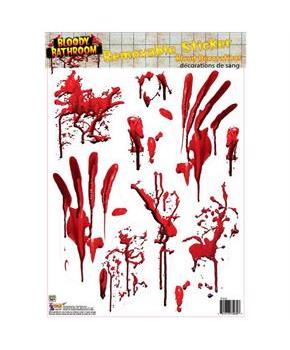 Bloody Bathroom Removable Tile Stickers
