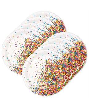 Sprinkles Plates 7" Dessert Plates (24)