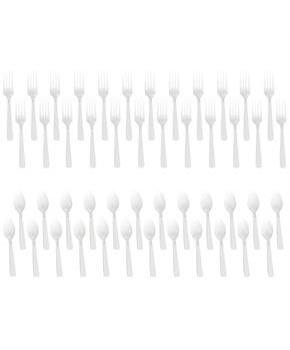 Forks & Spoons - White (24 Each)