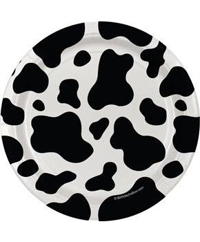 Cow Print 9" Dinner Plate (8)