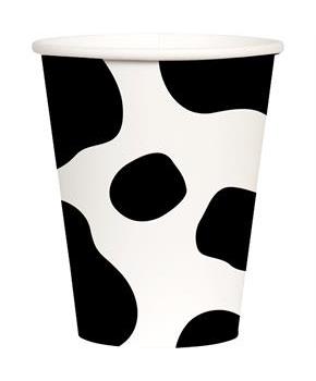 Cow Print 9oz Cups (8)