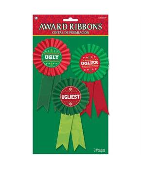 Ugly Sweater Award Ribbons (3)