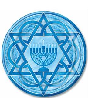 Chanukah Plates 7" Dessert Plate (8)