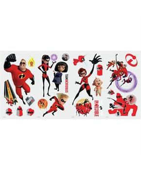 Disney Pixar Incredibles 2 - Peel and Stick Wall Decals