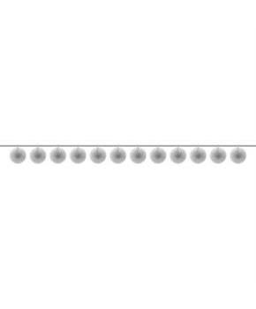 Mini Create Your Own Silver Paper Fan Banner