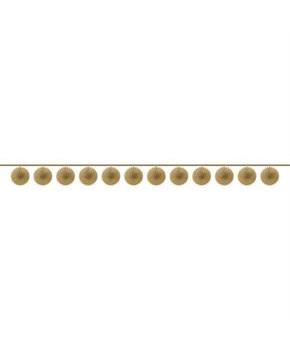 Mini Create Your Own Gold Paper Fan Banner