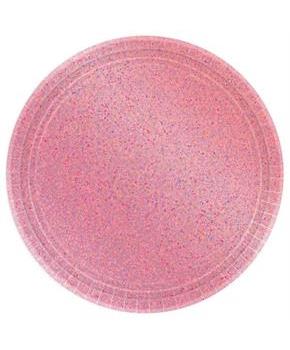 Prismatic Pink Dessert Plate (8)