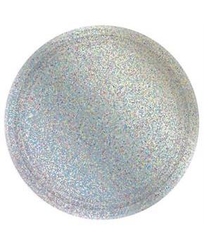 Prismatic Silver Lunch Plate (8)