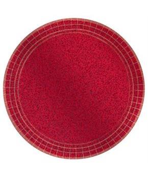 Prismatic Red Lunch Plate (8)