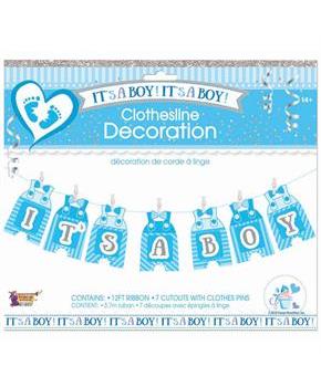 It's A Boy Clothes Line Decoration