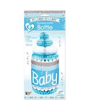 It's A Boy Honeycomb Baby Bottle
