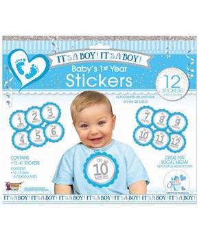 It's A Boy Baby's 1st Year Stickers