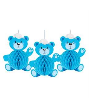 It's A Boy Honeycomb Bears (3)