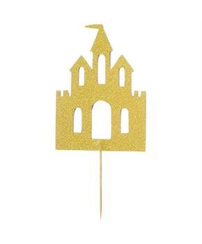 Gold Castle Cake Topper
