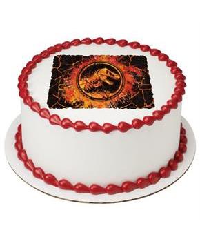 Jurassic World 2 7.5" Round Edible Cake Topper (Each)