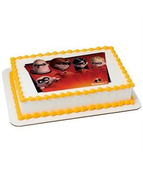 Incredibles 2 Quarter Sheet Edible Cake Topper (Each)