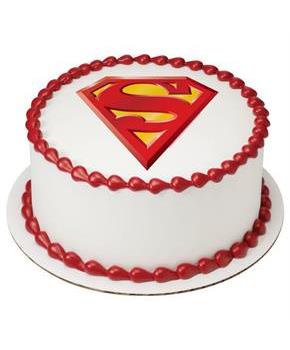 Superman 7.5" Round Edible Cake Topper (Each)