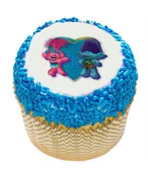 Trolls Edible Cupcake Topper (12 Images)