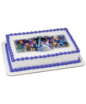Star Wars Quarter Sheet Edible Cake Topper (Each)