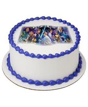 Star Wars 7.5" Round Edible Cake Topper (Each)