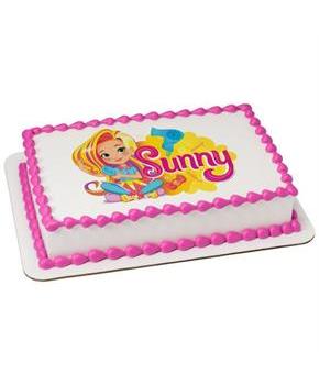 Sunny Day Quarter Sheet Edible Cake Topper (Each)