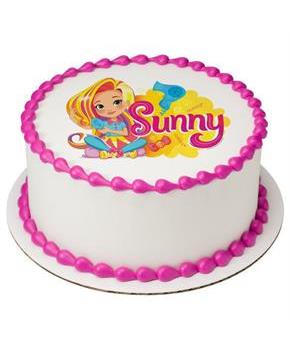 Sunny Day 7.5" Round Edible Cake Topper (Each)