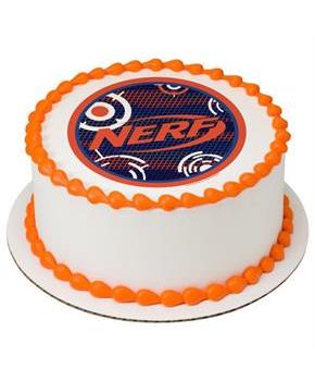 Nerf Blast 7.5" Round Edible Cake Topper (Each)