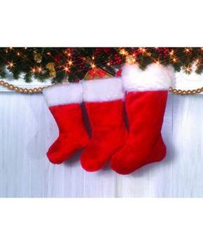 Santa Deluxe Plush Stocking 19"