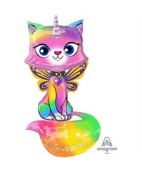 44 Unicorn Kitty Air-Walker Foil Balloon
