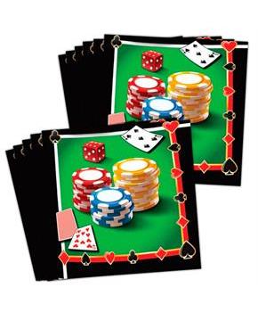 Casino Luncheon Napkins (48)