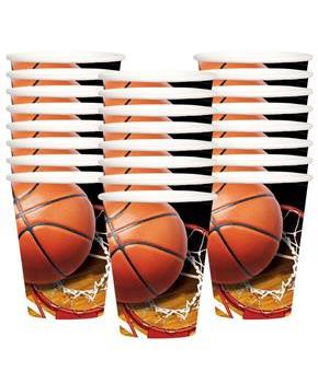 Basketball 9oz Cups (24)