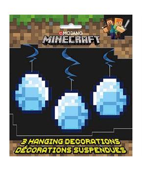 Minecraft 3 Hanging Swirls 26in each