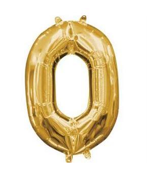 Balloon Air/Filled Num 0 Golden
