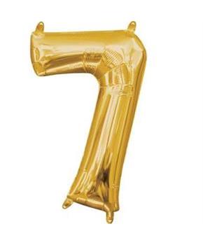 Balloon Air/Filled Num 7 Gld