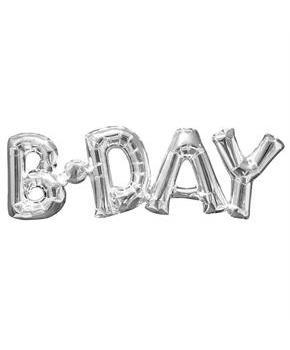 Balloon Air/Filled Bday Slvr
