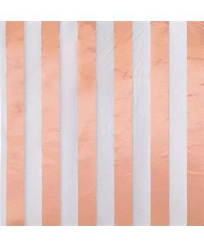 Rose Gold Stripes Lunch Napkin (16)
