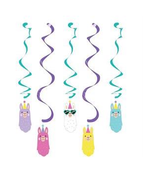 Llama Party 39" Dizzy Danglers (5)