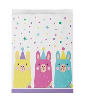 Llama Party Paper Treat Bags (10)