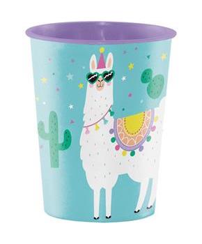 Llama Party 16oz.Plastic Favor Cup (1)