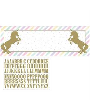 Sparkle Unicorn 20" x 60" Banner