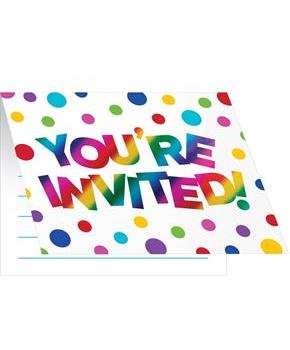 Rainbow Foil Invitation (8)