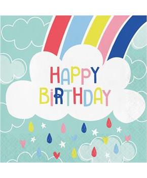 Over the Rainbow Happy Birthday Lunch Napkin (16)
