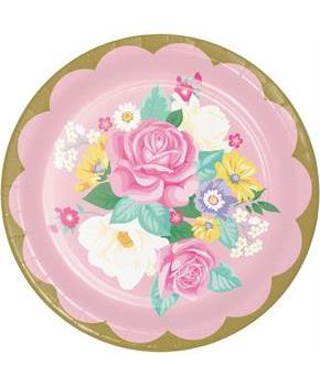 Floral Tea Party Lunch Plate (8)