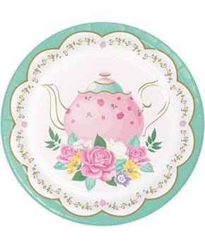 Floral Tea Party Dessert Plate (8)