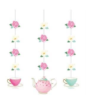 Floral Tea Party Hanging Decorations (3)