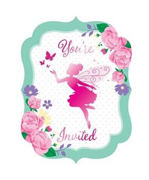 Floral Fairy Invitations (8)