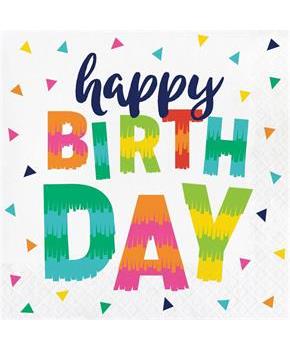 Fiesta Fun Happy Birthday Lunch Napkin (16)