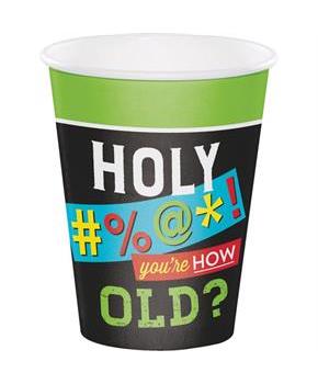 Old Age Humor 12oz Paper Cups (8)
